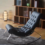 LIVARA EC1052 Steel Foam Rocking Stainless Bentwood High-Density Chair