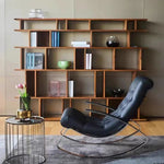 LIVARA EC1052 Steel Foam Rocking Stainless Bentwood High-Density Chair