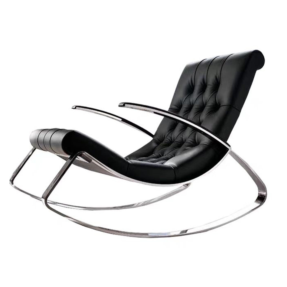 LIVARA EC1052 Steel Foam Rocking Stainless Bentwood High-Density Chair