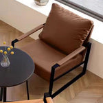 LIVARA EC1056 Frame, with and Eucalyptus High-Density Foam, Chair Leisure Black Frame Legs