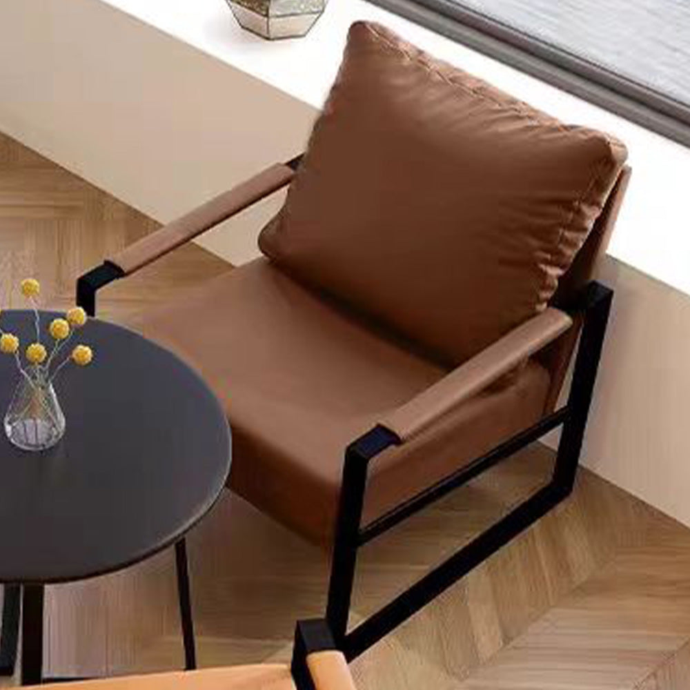 LIVARA EC1056 Frame, with and Eucalyptus High-Density Foam, Chair Leisure Black Frame Legs