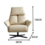 LIVARA EC1058 Down and Feather, Foam, Rotating with Iron Frame, Chair Microfiber