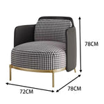 LIVARA EC1059 Curved and with Foam Leisure Eucalyptus High-Density Wood Frame Chair