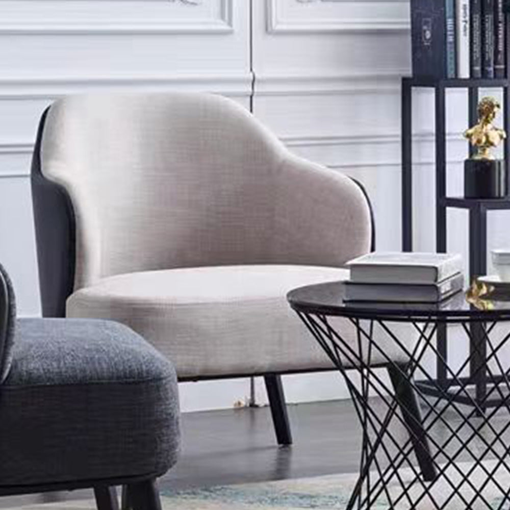 LIVARA EC1070 Wood Foam Black and with Leisure Eucalyptus High-Density Frame Legs Wooden Chair