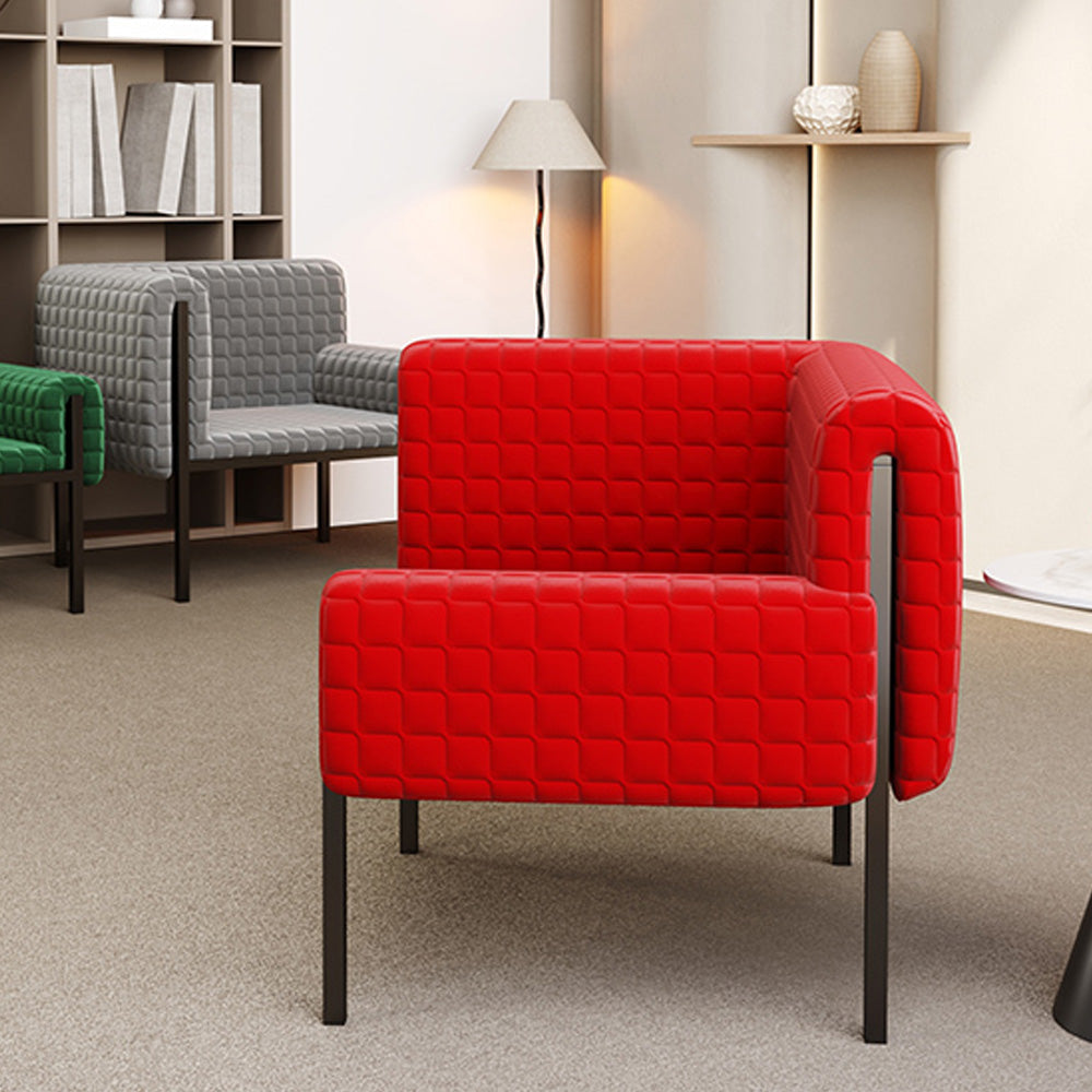 LIVARA EC1073 High-End and Ash with White Design Wood Fabric Leisure Chair