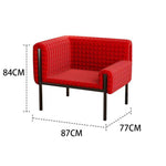 LIVARA EC1073 High-End and Ash with White Design Wood Fabric Leisure Chair