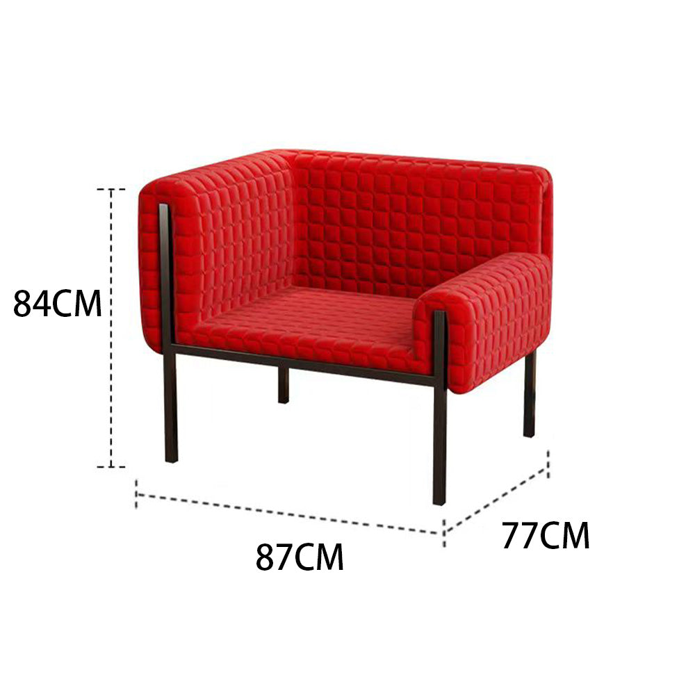 LIVARA EC1073 High-End and Ash with White Design Wood Fabric Leisure Chair