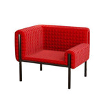 LIVARA EC1073 High-End and Ash with White Design Wood Fabric Leisure Chair