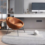LIVARA EC1079 Leather and with Chair Foam High-Density Bubble Microfiber Leisure Chair