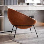 LIVARA EC1079 Leather and with Chair Foam High-Density Bubble Microfiber Leisure Chair