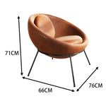 LIVARA EC1079 Leather and with Chair Foam High-Density Bubble Microfiber Leisure Chair