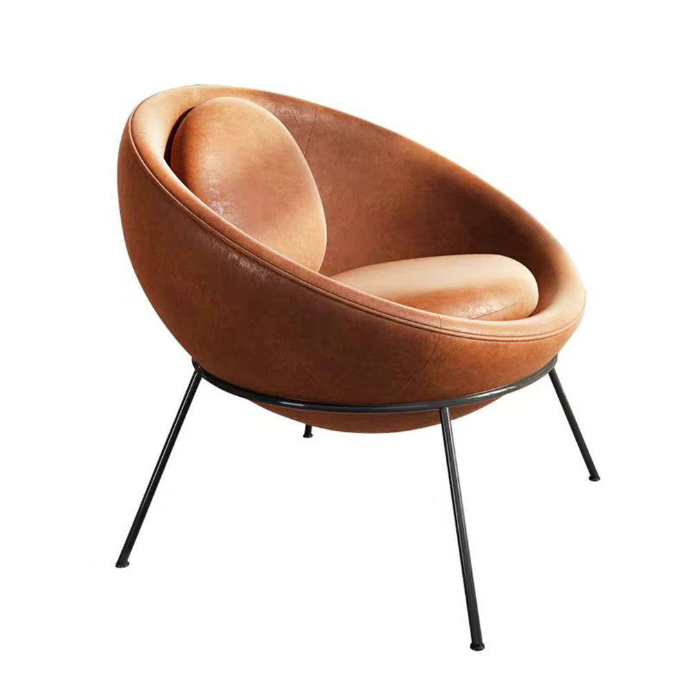 LIVARA EC1079 Leather and with Chair Foam High-Density Bubble Microfiber Leisure Chair