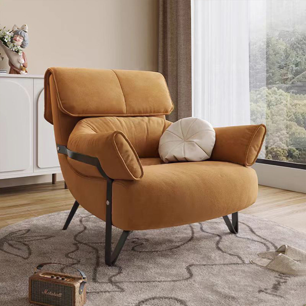 LIVARA EC1085 Steel Frame Solid and Carbon Wood Chair