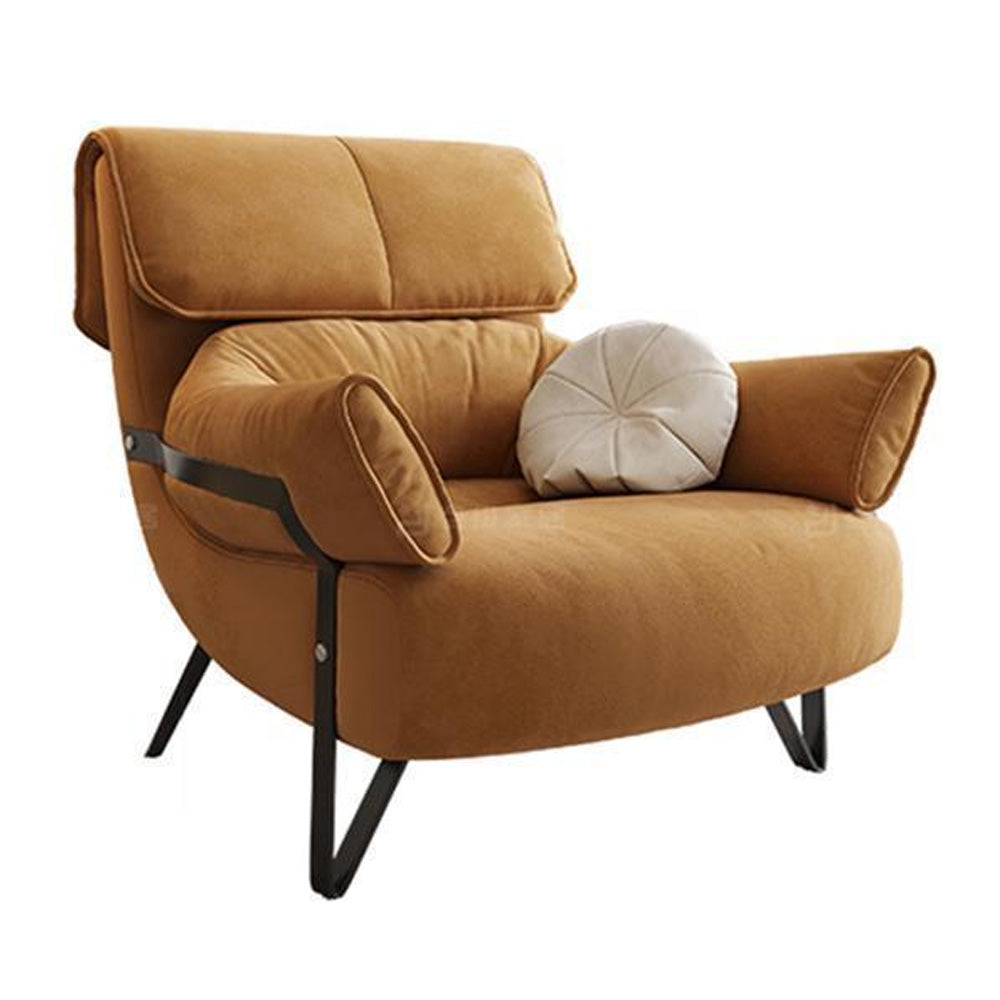 LIVARA EC1085 Steel Frame Solid and Carbon Wood Chair