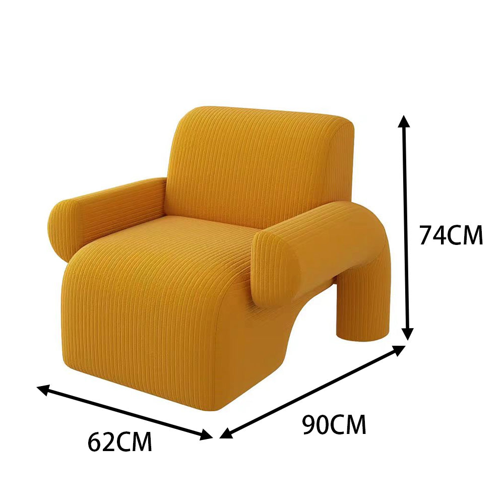 LIVARA EC1086 Wood Solid Frame High-Density with Foam Leisure Chair
