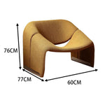 LIVARA EC1089 Leisure with Fleece Molded Chair Upholstered Teddy Cotton Chair