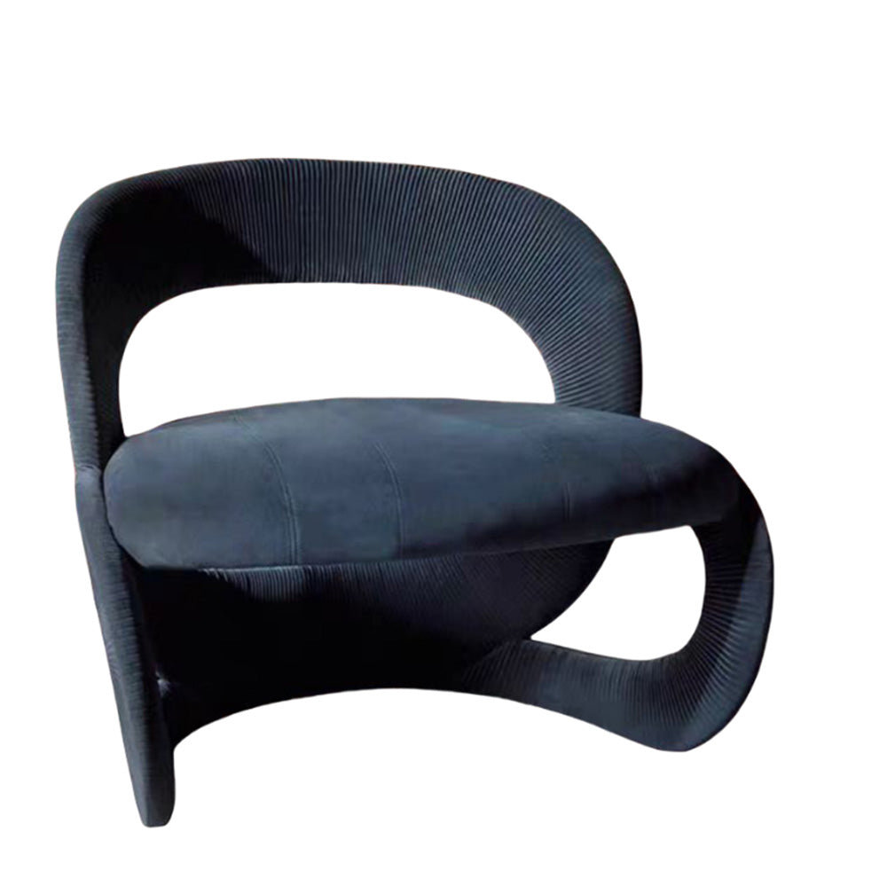 LIVARA EC1090 Leisure Solid Tech Bentwood Velvet Wood Chair