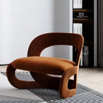 LIVARA EC1090 Leisure Solid Tech Bentwood Velvet Wood Chair