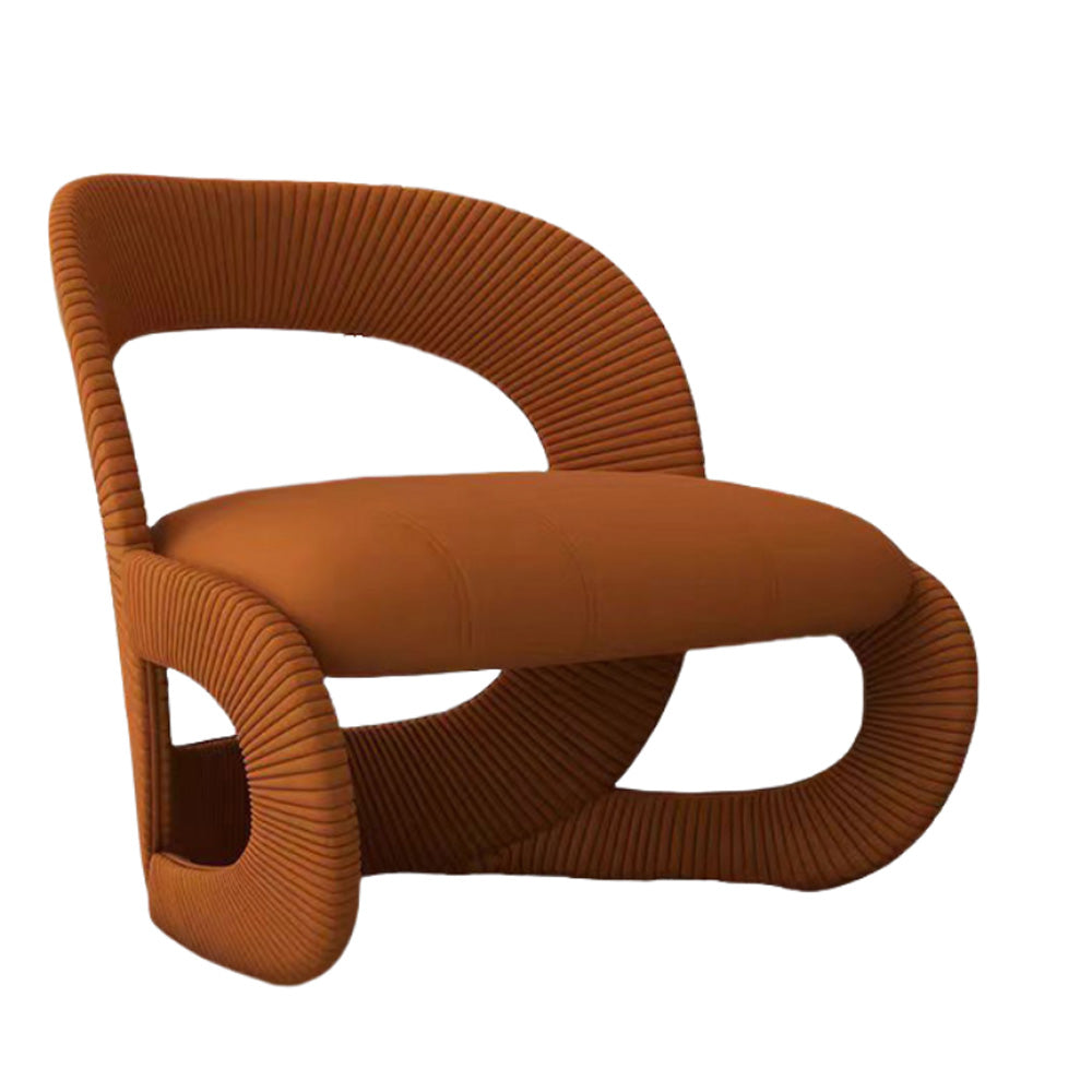 LIVARA EC1090 Leisure Solid Tech Bentwood Velvet Wood Chair