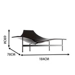LUXORA EC1093 Ultra-Fiber Stainless High-End Fiberglass Leather Steel Leisure Chair