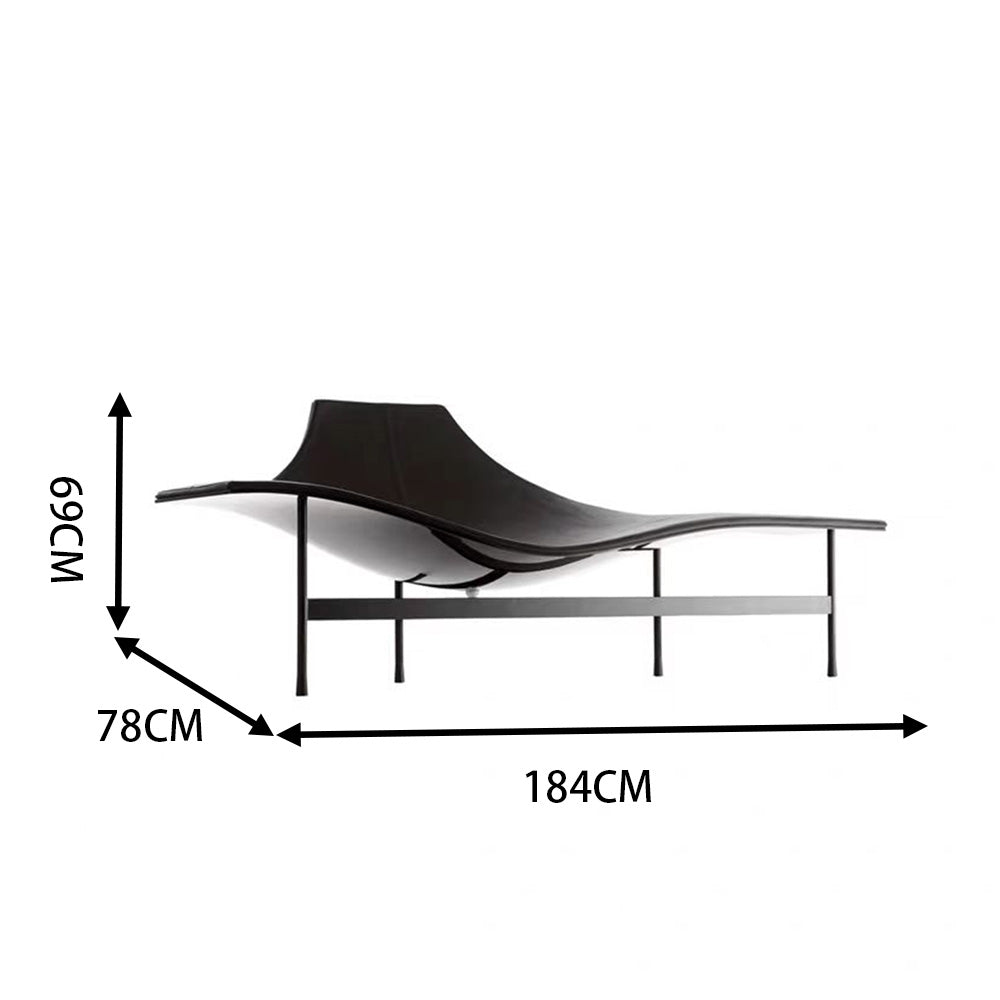 LUXORA EC1093 Ultra-Fiber Stainless High-End Fiberglass Leather Steel Leisure Chair