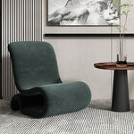 LIVARA EC1096 Minimalist Cozy Tech Metal Solid Wood Leisure Velvet Chair