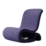 LIVARA EC1096 Minimalist Cozy Tech Metal Solid Wood Leisure Velvet Chair