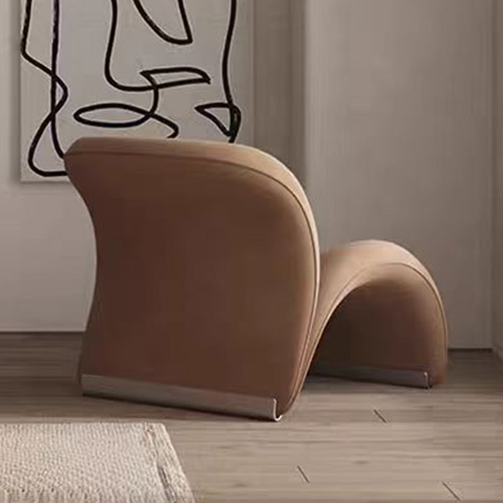 LIVARA EC1100 Stylish Leisure Design Metal Velvet Tech Chair
