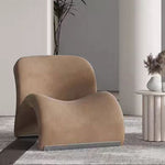 LIVARA EC1100 Stylish Leisure Design Metal Velvet Tech Chair