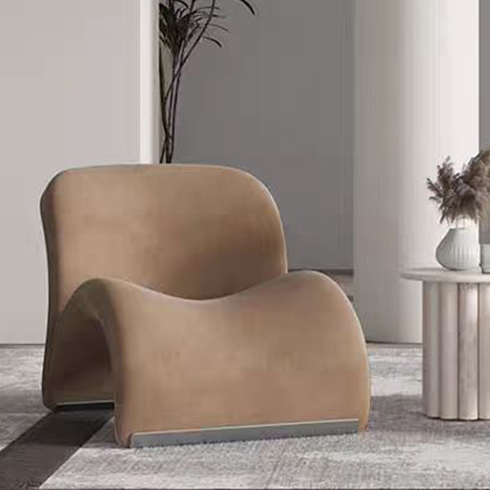 LIVARA EC1100 Stylish Leisure Design Metal Velvet Tech Chair