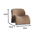 LIVARA EC1100 Stylish Leisure Design Metal Velvet Tech Chair