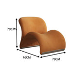 LIVARA EC1100 Stylish Leisure Design Metal Velvet Tech Chair