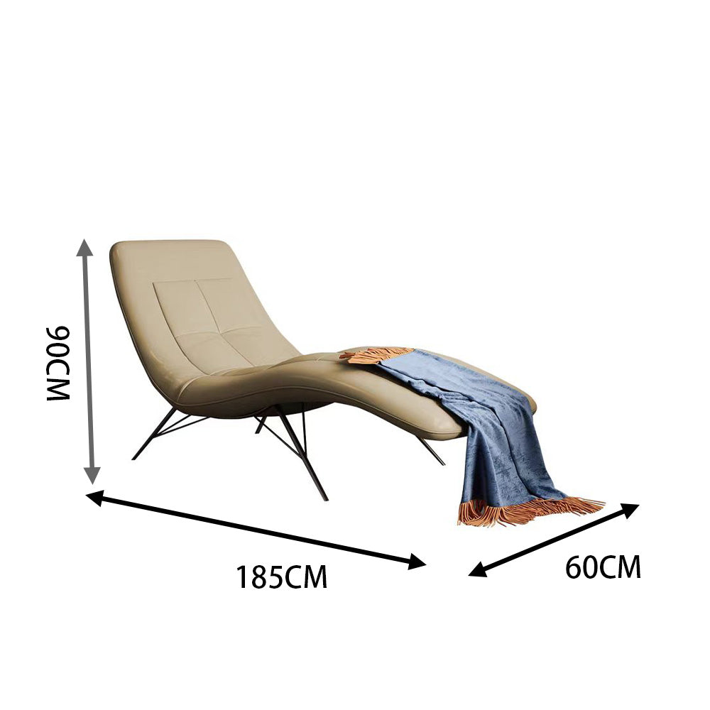 LIVARA EC1103 Metal Bentwood High-Density Wood Foam Leather Silicone Leisure Solid Chair