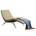 LIVARA EC1103 Metal Bentwood High-Density Wood Foam Leather Silicone Leisure Solid Chair
