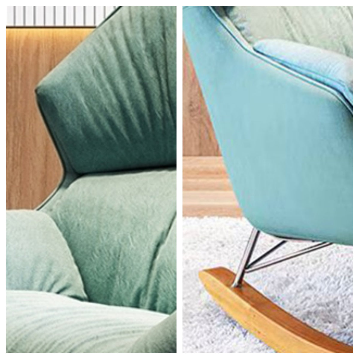 LIVARA EC1106 Chair - Antibacterial Rocking Green