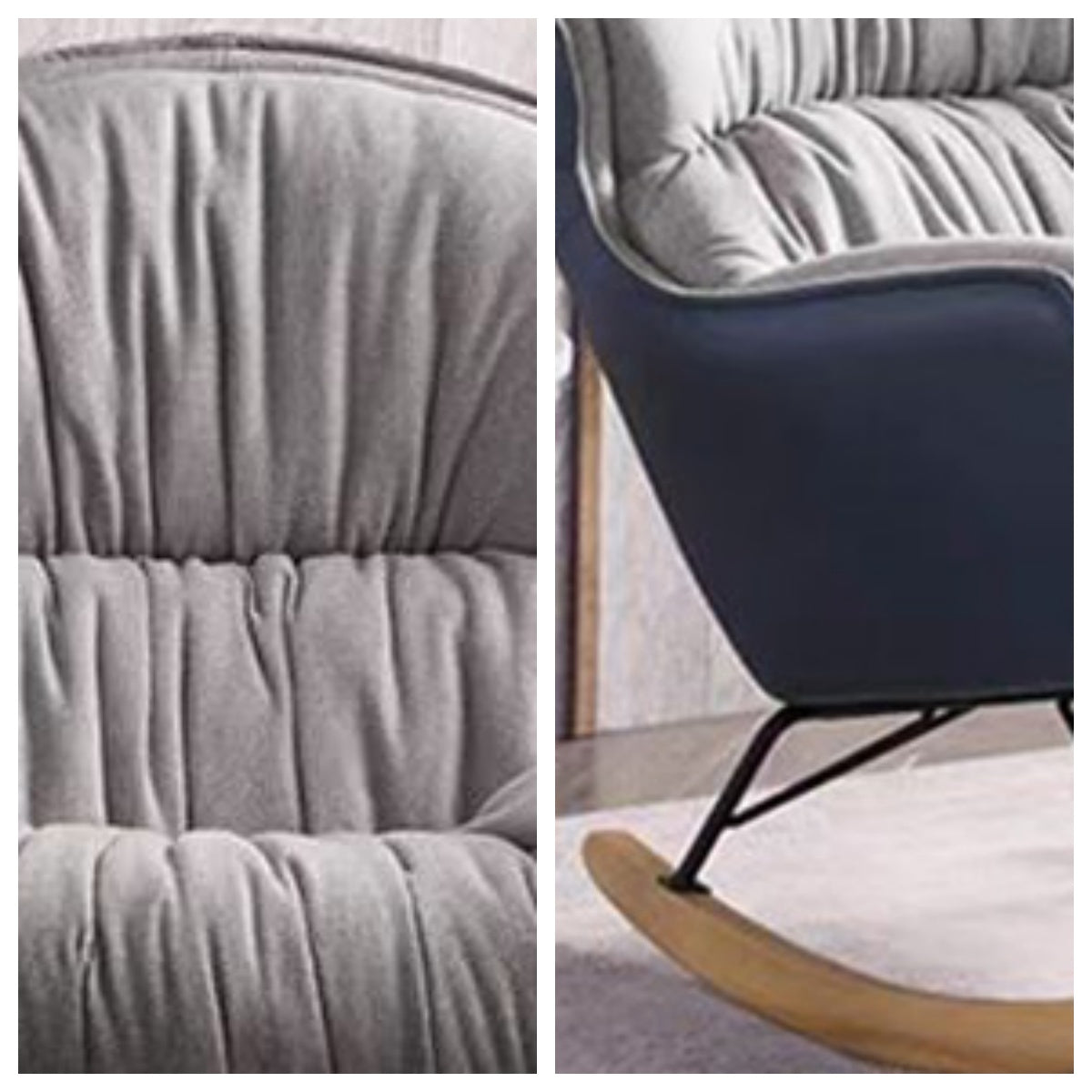 LIVARA EC1106 Chair - Rocking Antibacterial Grey