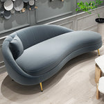 LIVARA EC1108 Flannel Fabric Chaise Lounge