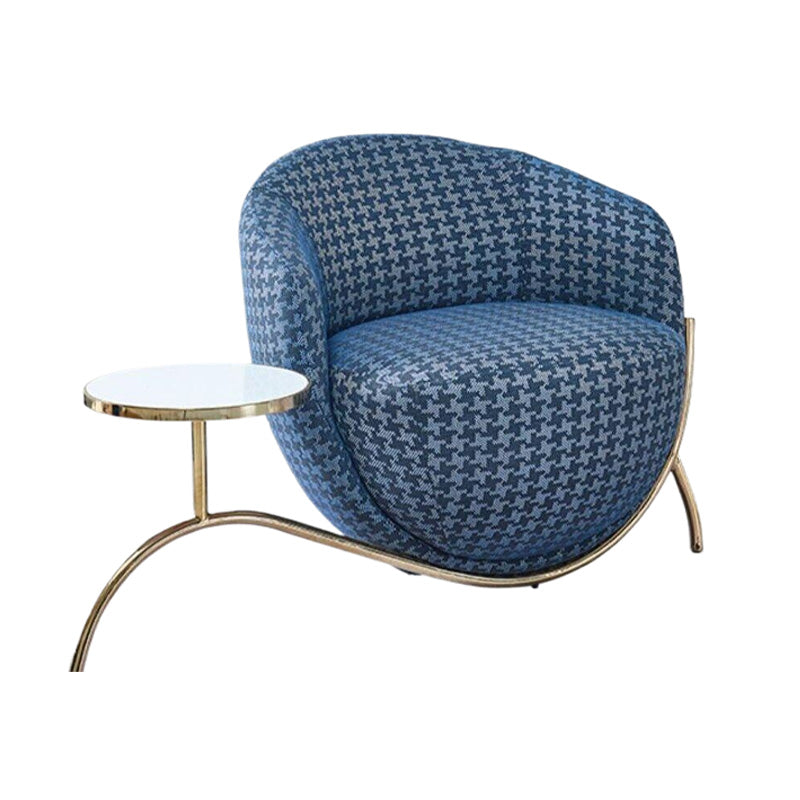 LIVARA EC1114 Inner Steel Leather Frame Woven Stainless Chair