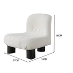 LIVARA EC1118 High-Density Fabric Frame Leisure Foam Steel Chair