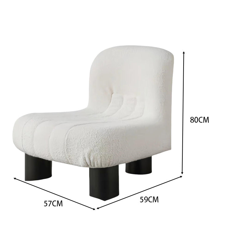 LIVARA EC1118 High-Density Fabric Frame Leisure Foam Steel Chair