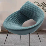 LIVARA EC1121 Sponge Frame Leisure Metal Microfiber Chair
