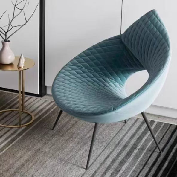 LIVARA EC1121 Sponge Frame Leisure Metal Microfiber Chair