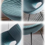 LIVARA EC1121 Sponge Frame Leisure Metal Microfiber Chair