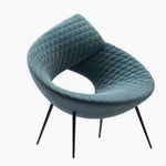 LIVARA EC1121 Sponge Frame Leisure Metal Microfiber Chair