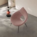 LIVARA EC1121 Sponge Frame Leisure Metal Microfiber Chair