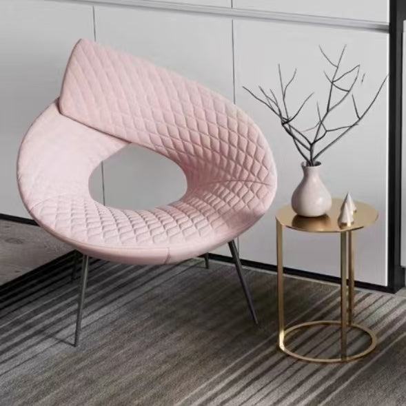 LIVARA EC1121 Sponge Frame Leisure Metal Microfiber Chair