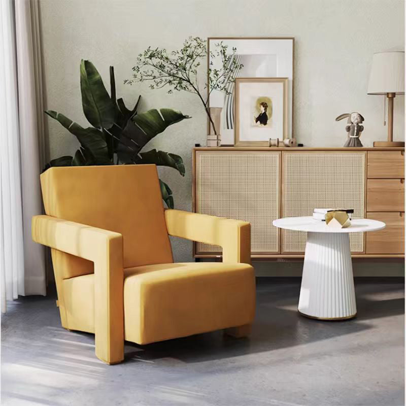 LIVARA EC1132 Cotton Fabric Linen Leisure Chair