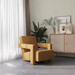 LIVARA EC1132 Cotton Fabric Linen Leisure Chair