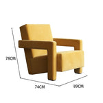LIVARA EC1132 Cotton Fabric Linen Leisure Chair