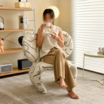 LIVARA EC1141 Stylish Cotton Shaped Leisure Chair